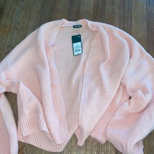 NWT pink cardigan